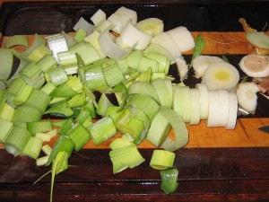leeks_03 Chopped up leeks