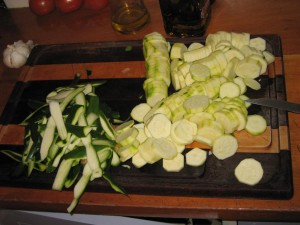 pisto_06 Sliced Zucchini