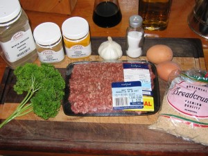 russians01 Ingredients for Russian Steaks.