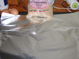 cocido17 Getting ready for the croquette wrapping
