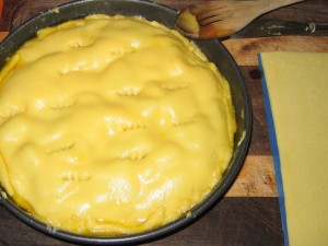 Wrapped pastry.